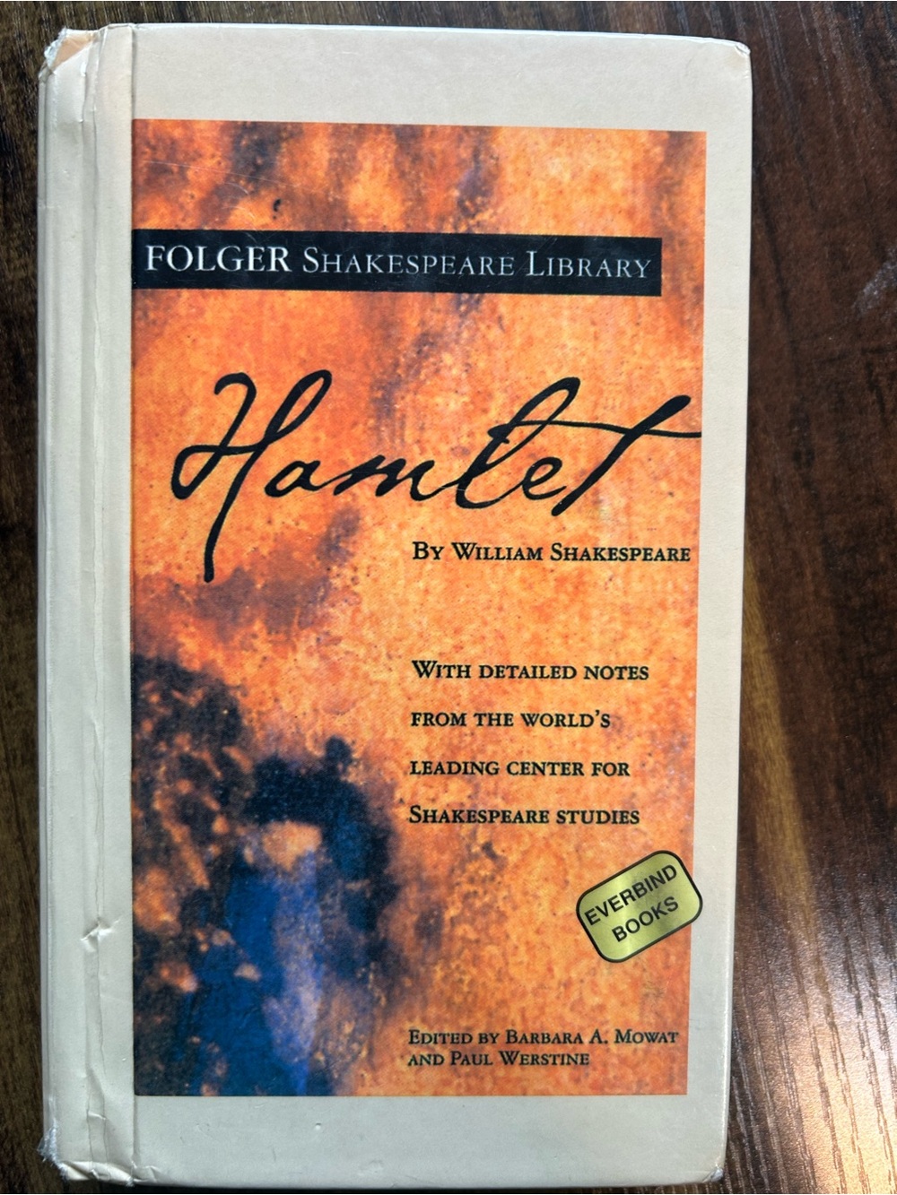 Folger Shakespeare Library Hamlet - Orange & Blue Cover